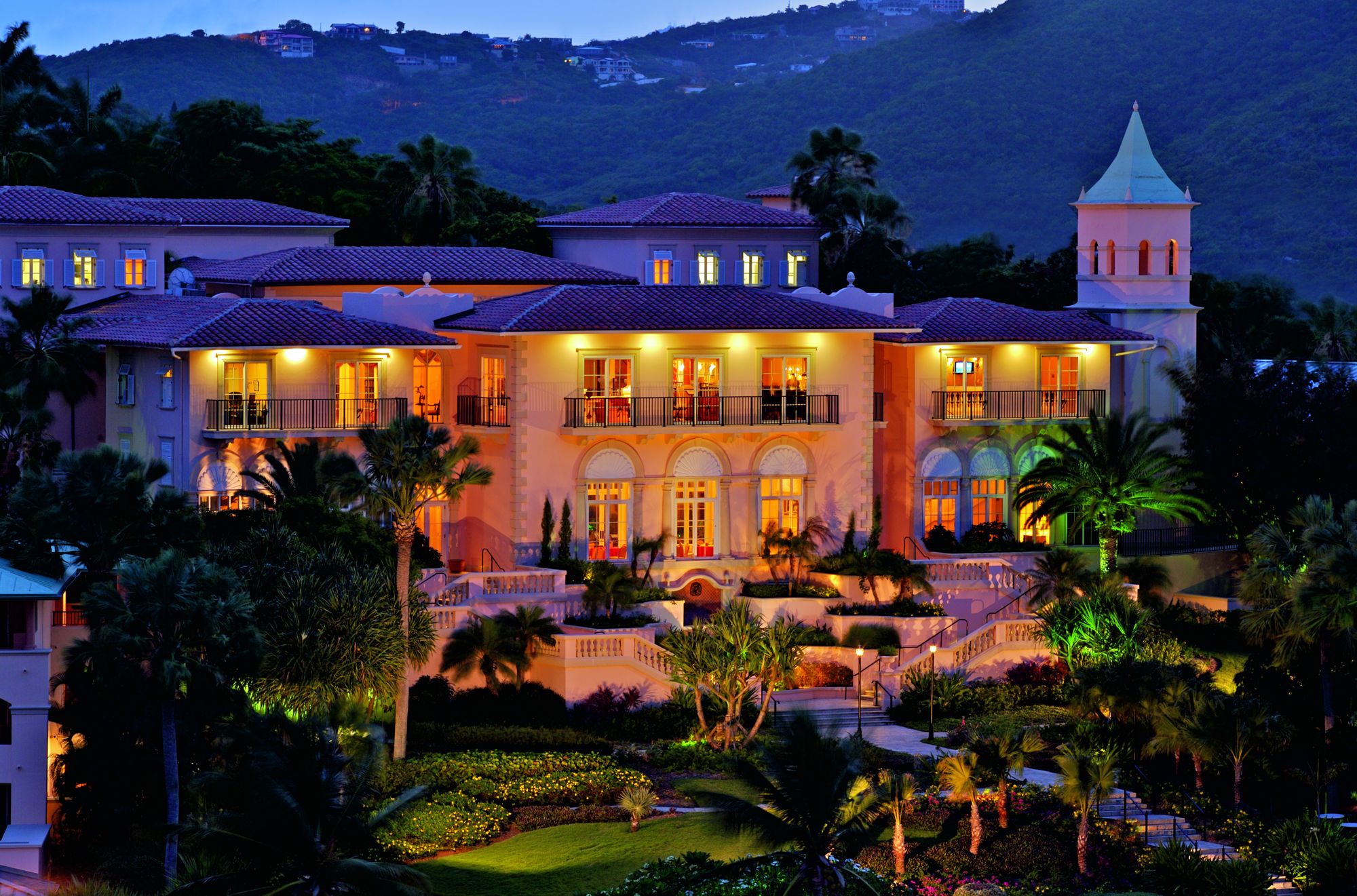 Ritz Carlton St. Thomas at night